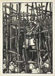 Verdwaald in het bos, illustratie uit The Kaiser